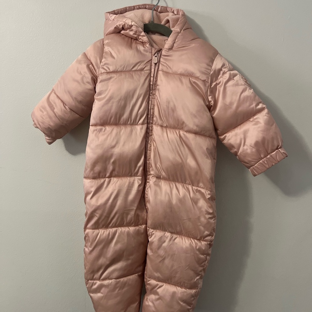 Cozy Pink Puffer Snowsuit for Kids